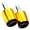Gold, variant on Pair Motorcycle Handlebar End Plugs Enhanced Grip Control General High Strength Motorcycle Handlebar Accessories