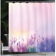 thumbnail image 4 of Ambesonne Pink Shower Curtain, Lavender Violet Flowers, 69"Wx84"L, Lilac Purple, 4 of 5