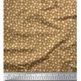 thumbnail image 1 of Soimoi Moss Georgette Fabric Biscuit Food Print Fabric by Yard 42 Inch Wide, 1 of 1