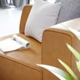 thumbnail image 7 of Modway Mingle Vegan Leather Right-Arm Chair in Tan, 7 of 7