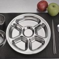 thumbnail image 4 of Portable Dinner Plate Sectioned Dish for Hiking 28.5cm D, 4 of 5