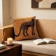 thumbnail image 5 of Cojín decorativo bordado con suave relleno de pelusa corta – Cojín de felpa para sofá, oficina, dormitorio o silla de sala de estar, 5 of 6