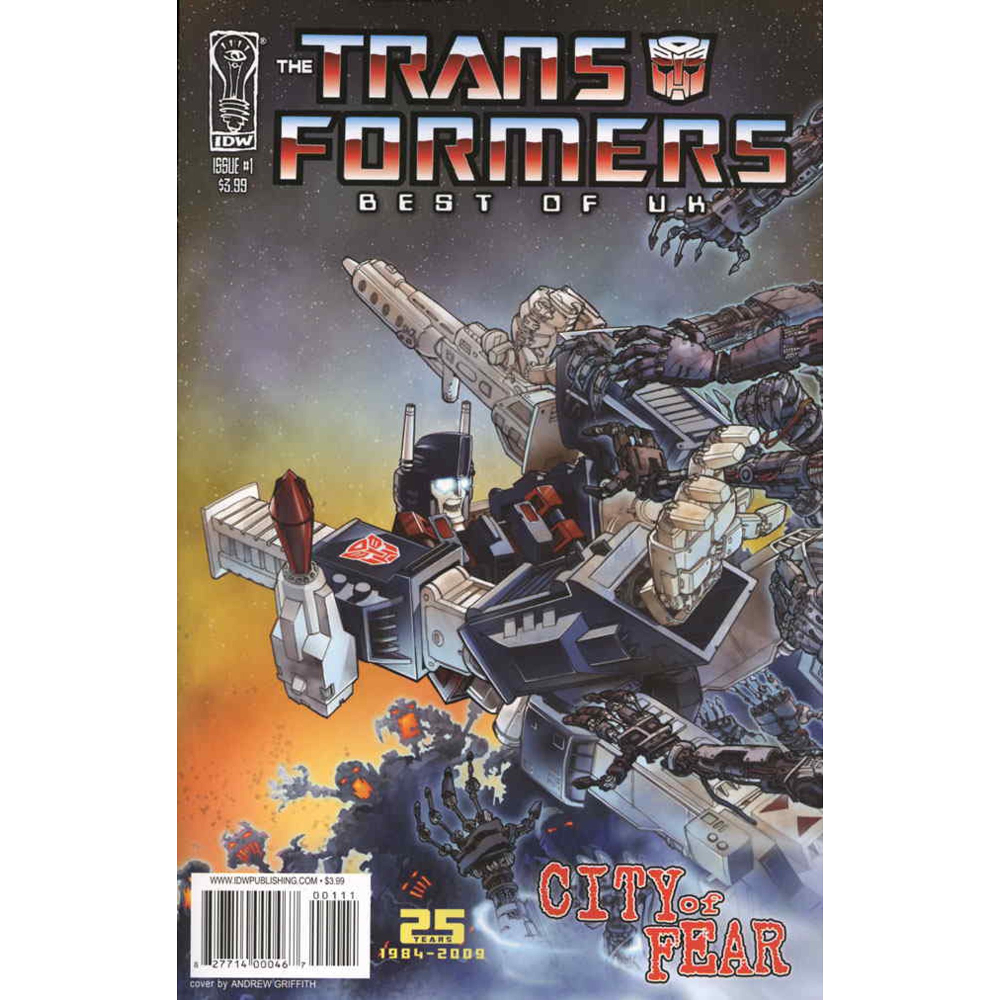 Transformers The: Best of UK: City of Fear #1 VF ; IDW Comic Book