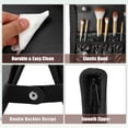 thumbnail image 4 of Soporte plegable para brochas de maquillaje, organizador de brochas de maquillaje con 14 bolsillos, bolsa de viaje para brochas de maquillaje de pie, estuche de cosméticos, estuche portátil para brochas de maquillaje de viaje Unique Bargains bolsas de cosméticos, 4 of 7
