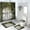 Pattern-1, variant on Barn Door Shower Curtain Set with Rugs Lavender with Leaves on Rustic Wooden Door Farmhouse Bathroom Sets Decor Accessories with Non-Slip Rug Toilet Lid Cover Bath Mat and 12 Hooks, 72x72 Inch