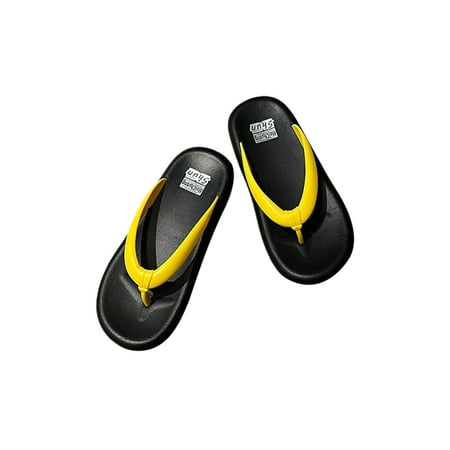 

Wazshop Women Flat Sandal Slip On Flip-flops Comfort Tongs Sandals Non-slip Beach Shower Slipper Lady Summer Slippers Clip Toe Lightweight Black 8.5-9