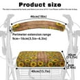 thumbnail image 6 of COEQINE Sunflower Wood Rollator Walker Seat and Backrest Covers 2 Piece Rollator Walker Accessories Seat Cushion Easy to Install Rollator Seat Cover Set RollBar Covers Set for Women, 6 of 7