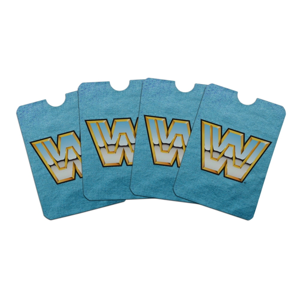 WWE Retro Logo Credit Card RFID Blocker Holder Protector Wallet Purse  Sleeves Set of 4 - Walmart.com