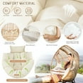 thumbnail image 2 of RADIATA Egg Chair Cushion, Water-Resistant & UV-Resistant, Soft PP Cotton Fill, Beige, 1 Piece, Fits  Wicker Chairs，Only Cushion, 2 of 3