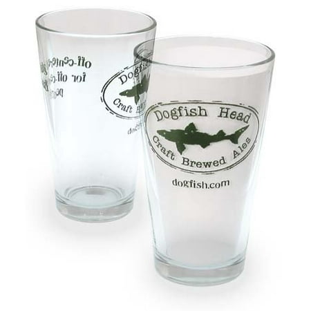 Brewery Pint Glass | Set of Four, New By Dogfish (Best Dogfish Head Beer)