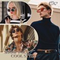 thumbnail image 2 of Gafas de Sol CGID Retro Steampunk Redondas Polarizadas E72 UV400, 2 of 6