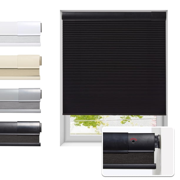 Persianas para Ventanas Tonature Sin Taladro y Sin Cuerda Blackout 51x163 cm