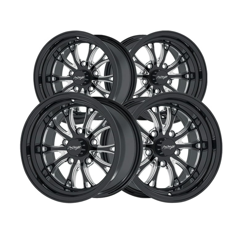 Boyd Coddington 15x8 5X4.50 BC3 Bristol Black Wheel Rim