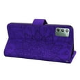 thumbnail image 4 of Mantto Cases for Samsung Galaxy Note 20 - 6.7 inch Magnetic Wallet Case for Women Card Holder Flip Cover Embossed Mandala Flower Kickstand PU Leather Magnetic Folio with Strap, Purple, 4 of 7