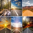 thumbnail image 2 of Fondo de fotografía de retrato para niños y adultos con carretera de Laeacco, camino sinuoso sin fin, paisaje natural, campo, árbol frondoso, 2 of 5