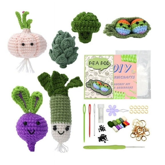 ZPAQI DIY Crochet Starter Kits, with Yarn, Crochet Hooks, Needle