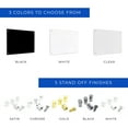 thumbnail image 3 of 21x28 Dry Erase Board for Wall - with .25 White Acrylic and Chrome Stand Off Finish - Perfect Whiteboard for Office, Home, Classroom - Durable and Stylish .25 White Acrylic Dry Erase Board, 3 of 8