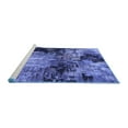 thumbnail image 2 of Ahgly Company Machine Washable Indoor Rectangle Oriental Blue Industrial Area Rugs, 2' x 3', 2 of 4