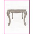 thumbnail image 3 of Traditional Bone White Coffee Table with Scalloped Floral Top & Oversized Claw Legs, Spacious for Living Room, 3 of 6