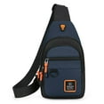 thumbnail image 2 of DLQT 5199# Dark Blue New Men'S Bag Chest Bag Messenger Bag One Shoulder Oxford Waterproof Cloth Casual Fashion, 2 of 7