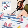 thumbnail image 6 of Yayeee Faucet Mat for Kitchen Sink 30" Diatomite Long Splash Guard Pad, Pink Hand Drawn Sailboats, 6 of 7
