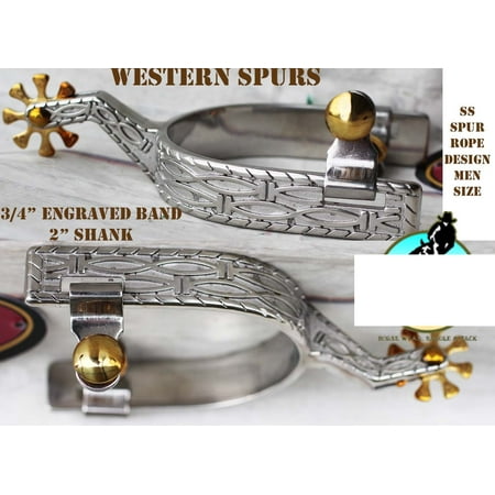 Horse Riding Spurs - Horse Western Show Riding Wear Shoes Antique Steel Boot Spurs 75178502