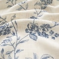 thumbnail image 3 of CURTAINKING Blue Floral Linen Blend Curtains Light Filtering 96 Inch Curtains for Living Room Bedroom Farmhouse Vintage Window Treatment Rod Pocket, 3 of 11