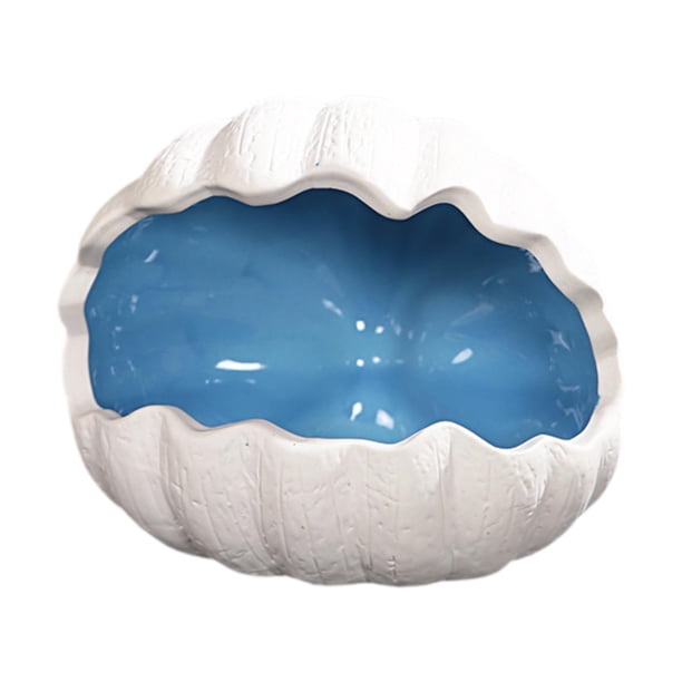 Nido de cerámica para hámster, cueva, escondite, linda casita para animales pequeños, hábitat para ratones. Azul
