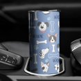 thumbnail image 3 of 20oz Dog with Woof and Bark Skinny Tumblers Stainless Steel Tumbler with Lid and Straw,Vacuum Insulated Double Wall Travel Tumbler Cups with Cleaning Brush for Coffee,Tea, 3 of 6