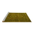 thumbnail image 2 of Ahgly Company Machine Washable Indoor Square Persian Yellow Traditional Area Rugs, 3' Square, 2 of 4