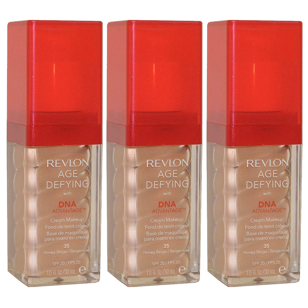 (3 Pack) Revlon Age Defying with DNA Advantage Makeup Foundation Honey 