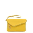 thumbnail image 2 of FashionPuzzle Envelope Wristlet Clutch Crossbody Bag with Chain Strap (Yellow), 2 of 8