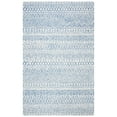 thumbnail image 7 of SAFAVIEH Micro-Loop Daithi Geometric Aztec Wool Runner Rug, Blue/Ivory, 2'3" x 7', 7 of 7