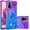 Purple Blue, variant on Phone Case for Redmi Note 10 4G,Case for Redmi Note 10S, Shiny Bling Quicksand Effect TPU Bumper Case with Four Corners Protection Cover for Redmi Note 10 4G/Redmi Note 10S, Pink Blue