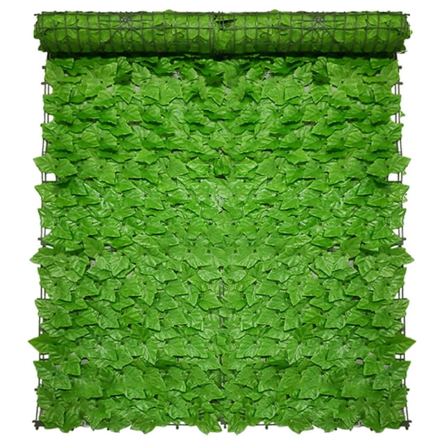 Outdoor Garden Privacy Fence Wall Screen with Hedge Leaves Decorative Design for Home and Outdoor Spaces 1968 Inch Length