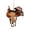 Geige, variant on Saddle Acrylic Pendant for Horse Lovers Western Cowboys Crafted for Living Room Bedroom Doorway, 4.5 cm, White