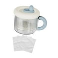 thumbnail image 4 of Filador de yogurt griego, fabricante de yogurt portátil con tapa separador de suero reutilizable con malla fina para la cocina doméstica Azul, 4 of 8