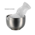 thumbnail image 4 of Amdohai Men's Silver Stainless Steel Shaving Bowl Barber Beard Razor Cup Male Face Cleaning Soap Mug Tool Set, 4 of 7