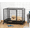 Black#4, variant on Pet Playpen, Heavy Duty Dog Crate Metal Cage Kennel, Black, Black Guinea Pig Cage,Steel Dog Crate, Pet Supplies Pens & Hutches Heavy Duty Dog Crate Metal Cage Kennel, Black