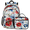 Color 1, variant on Colorful Sun Backpack with Lunch Bag Set, 18.3 Inch Travel Laptop Backpack with Insulated Cooler Lunch Box, Mandala Bohemian Casual Daypack Work Bag
