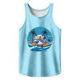 thumbnail image 3 of Tank Tops Men Funny Sleeveless Crewneck Graphic T Shirts Casual Beach Summer Athletic Muscle Breathable Vests Light Blue L, 3 of 3