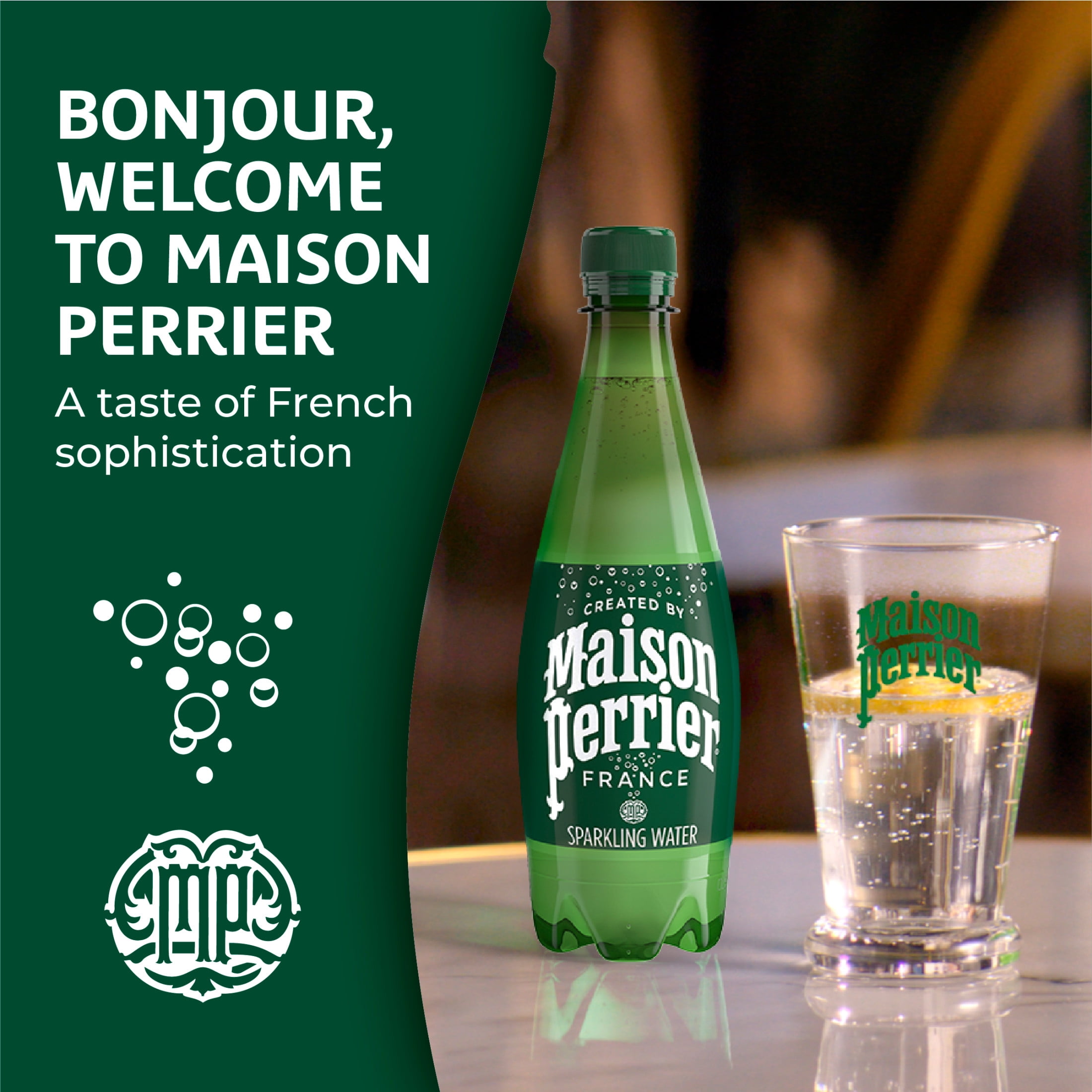 (2 pack) Maison Perrier Ultimate Sparkling Water,  16.9 fl oz, 6 Pack Bottles
