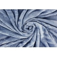 thumbnail image 2 of Textured Medium Blue Throw 50x60 Soft Plush Blanket, 2 of 2