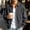 Black, variant on 2026 Men's Lapel Collar Waffle Textured Bomber Jacket, Zip Sleeve Utility Pocket Elastic Rib Cuff Hem Loose Fit Full Zip Casual Outerwear