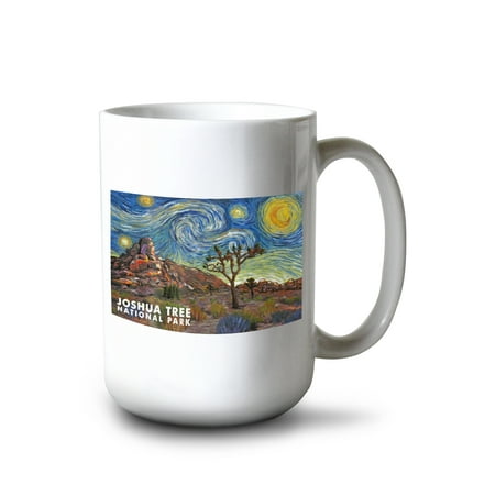 

15 fl oz Ceramic Mug Joshua Tree National Park Starry Night National Park Series Dishwasher & Microwave Safe