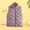 Purple, variant on Autumn and Winter Thin Vest Short Style Stand Collar Cotton Jacket Warm Vest Waistcoat Jacket