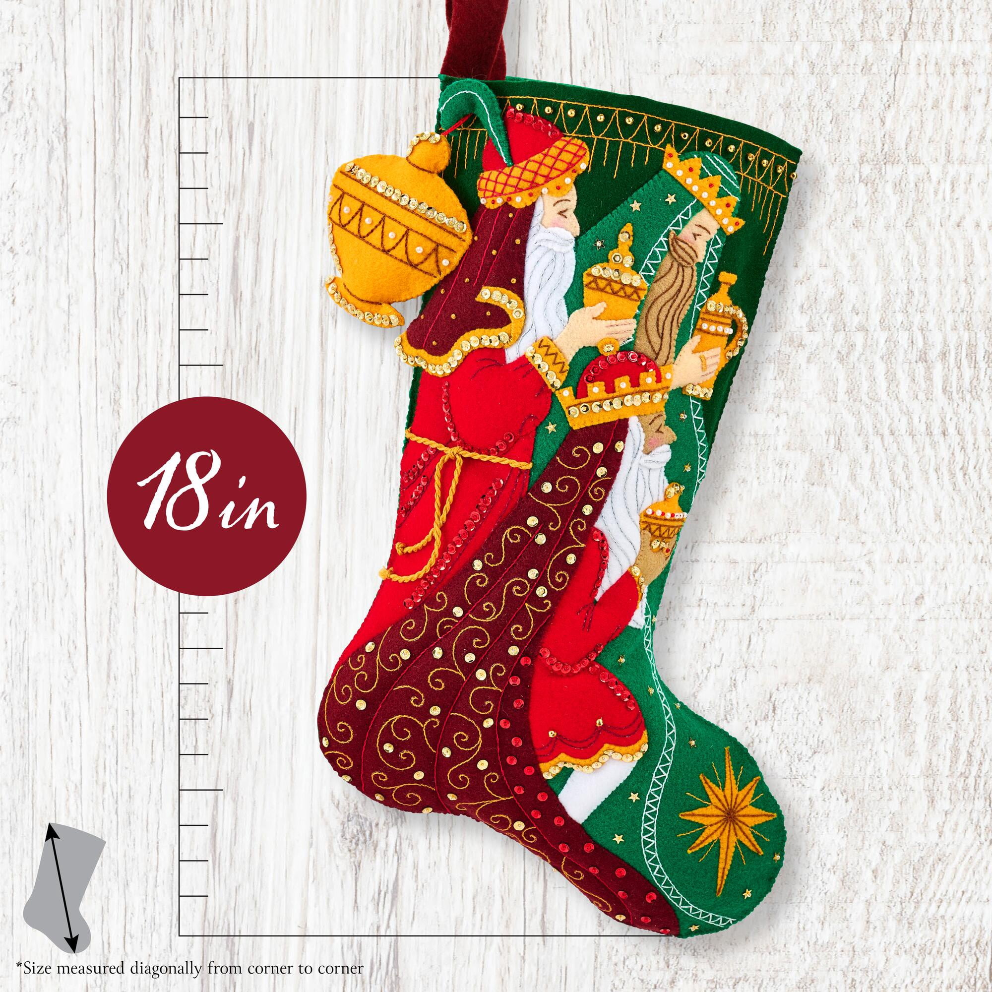 Bucilla Treasure of Kings 18 in Multicolor Felt Stocking Kit