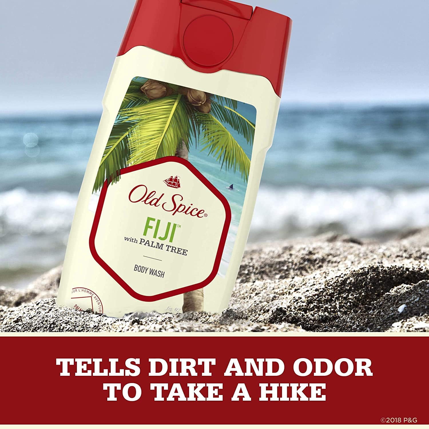 Old Spice Fresh Collection Body Wash Fiji 16 oz (Pack of 4)