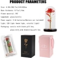 thumbnail image 5 of Sheremart Eternal Rose, Forever Rose in Glass Dome, Light up Rosas Eternas, Romantic Preserved Flowers with LED, Artificial Valentine's Day Gift for Mom Wife Girlfriend Daughter(D,Acrylic warm), 5 of 6