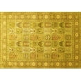 thumbnail image 1 of Ahgly Company Indoor Rectangle Persian Yellow Traditional Area Rugs, 5' x 7', 1 of 4